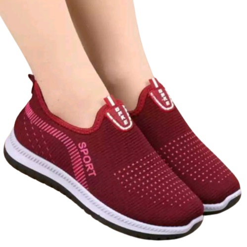 Sepatu slip on wanita Fashion Casual tanpa tali