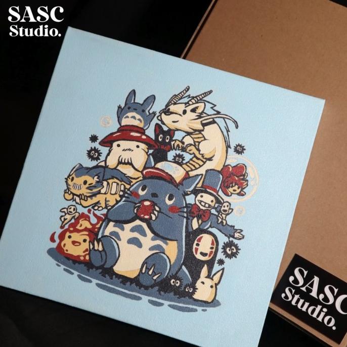 

Diy Painting By Number |Kerajinan Tangan | Sasc Studio | Totoro Ghibli