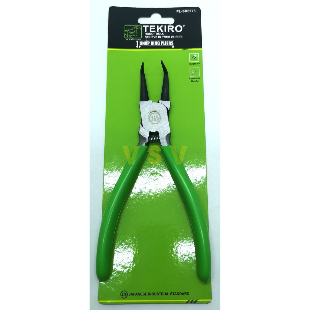 Tekiro tang snap ring 7&quot; set 2pc bengkok / tang snapring 7&quot; set 2pc EB,IB