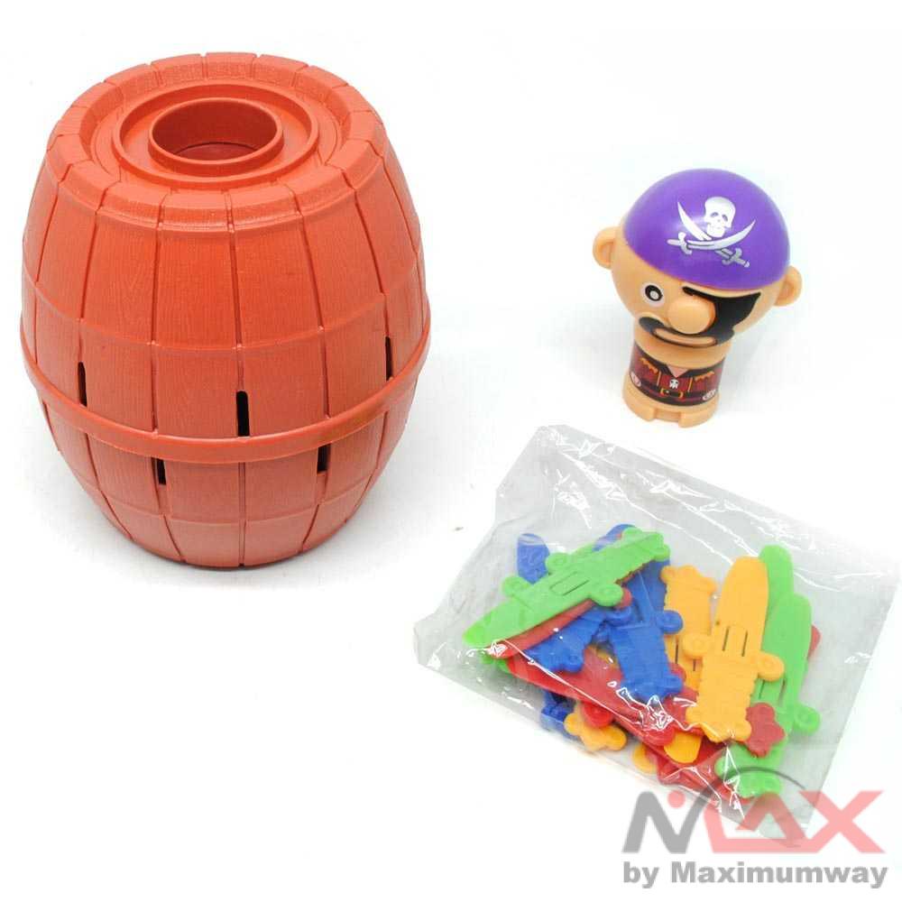 Crazy Pirates Roulette Lucky Barrel Running Man Game - YF555 Warna Coklat