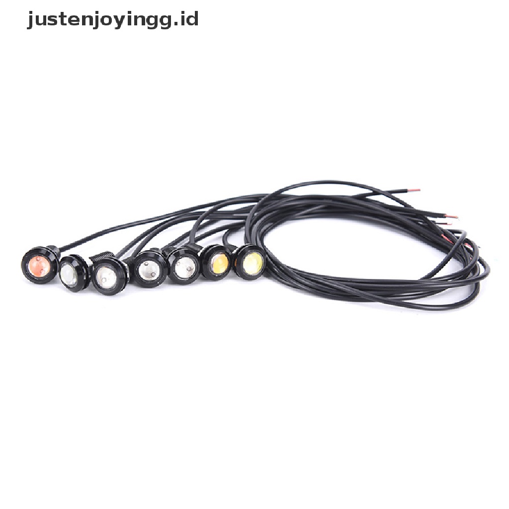 Lampu LED Eagle Eye Merah 9W 12V 18MM Untuk DRL / Fog Lamp Mobil