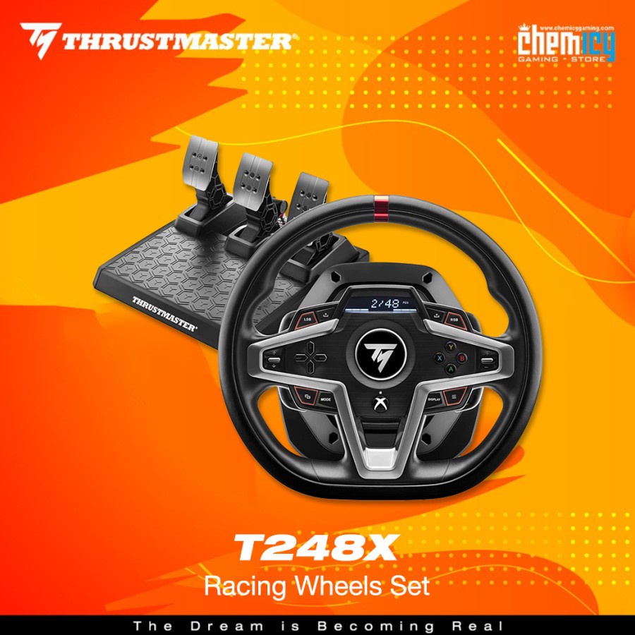 Thrustmaster T248X - Racing Steering and Magnetic Pedals Bundle