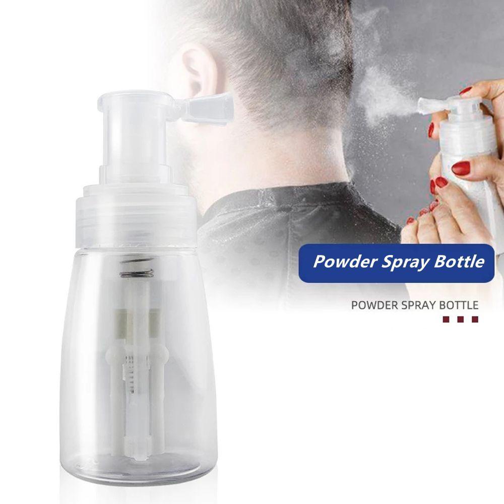 Rebuy Powder Spray Bottle Travel 180ML Talcum Bubuk Bongkar Pasang Hairdressing Powder Dispenser Wadah Kosmetik