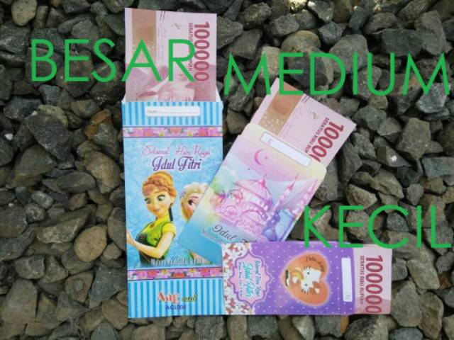 AMPLOP LEBARAN UKURAN MEDIUM KARAKTER LUCU