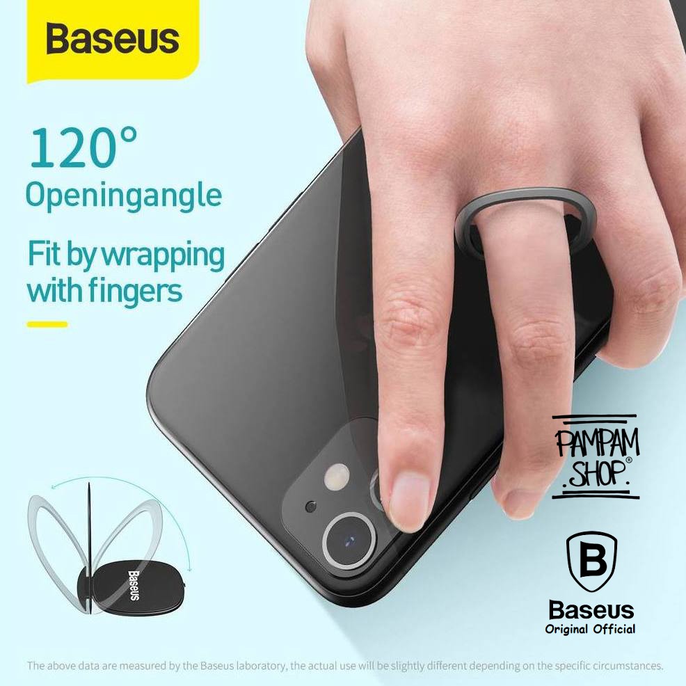 BASEUS ORIGINAL Invisible Ring Stand Ring Bracket Iring Tipis Phone Stand Holder HP I Phone