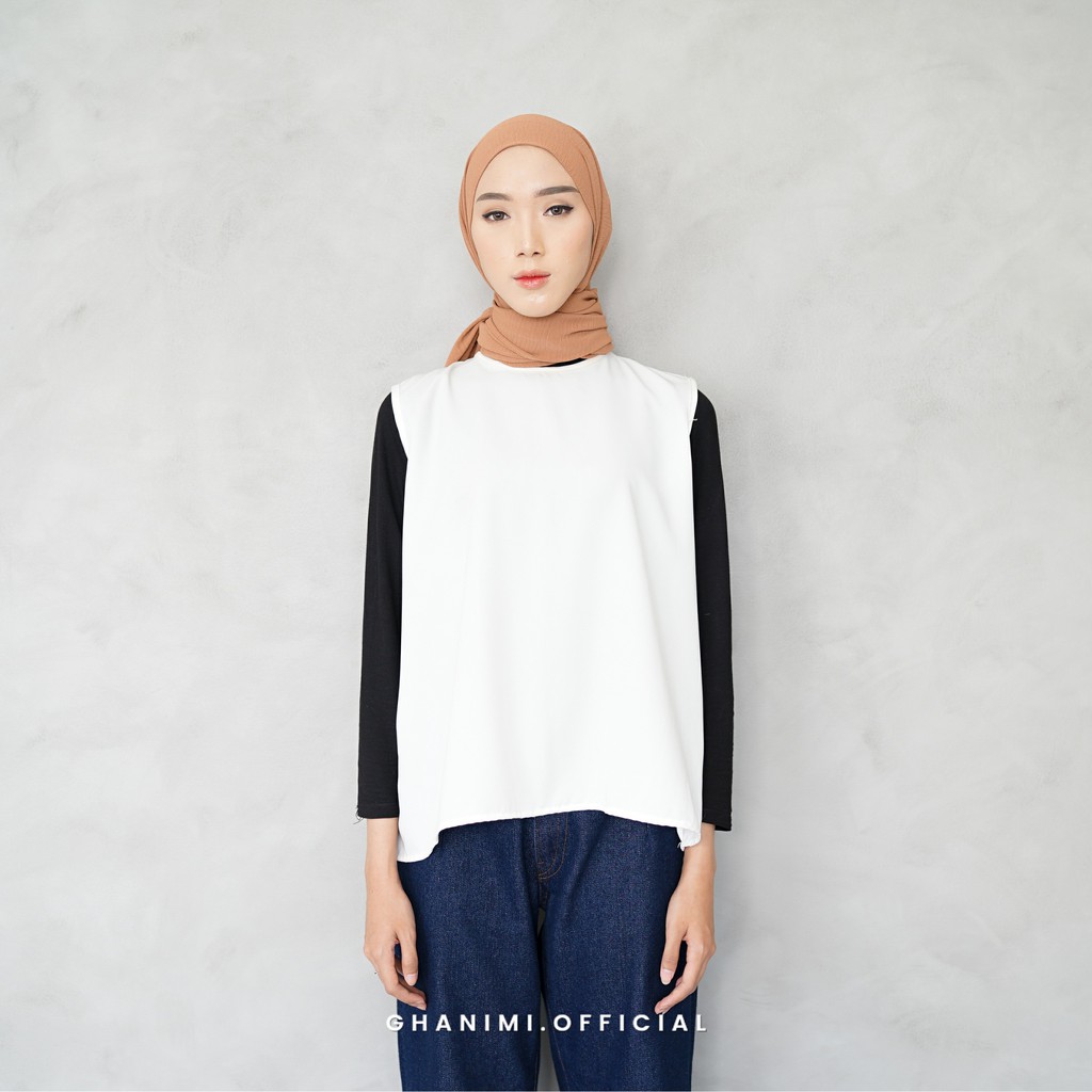 Ghanimi - Inner Sleeveless / Dalaman Baju Polos / tanktop / atasan tanpa lengan