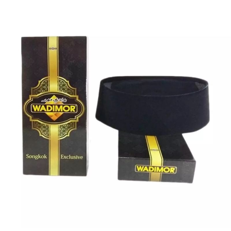 Songkok / Peci Wadimor Exclusive Hitam Pria Ber AC