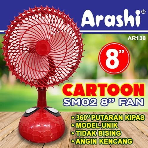 Deskfan Kaki Arashi / Fan Kipas Angin Meja Karakter Kartun Lucu