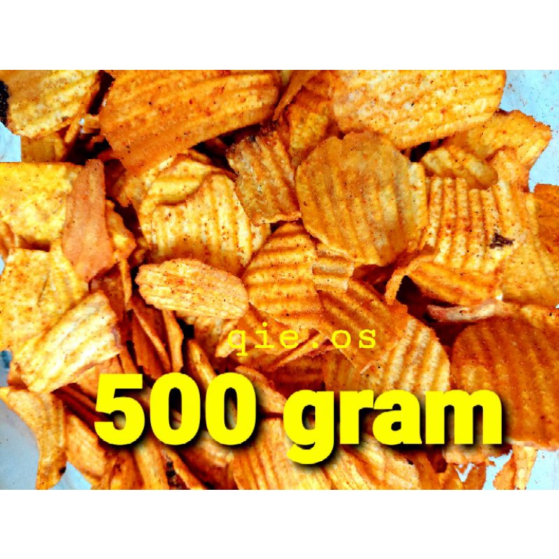 

keripik talas geprek talas pedas 500 gram