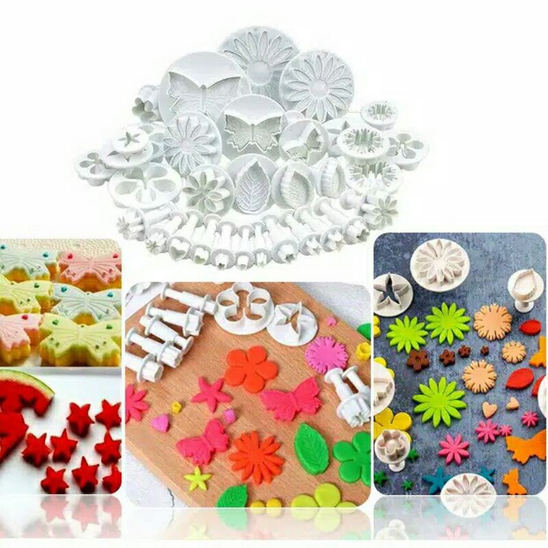 33pc cetakan fondant/plungers