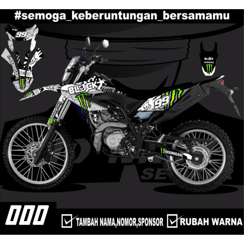 stiker setiker Decal Sticker Motor Cross WR155 Fullbody - Dekal Stiker WR 155 Desain Trail