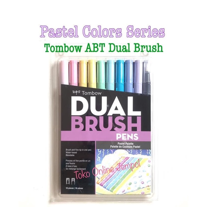 

Pendrawing- Pastel Palette Abt Dual Brush Tombow 56187 Spidol Marker Atk0855Tw -Drawing-Pen.