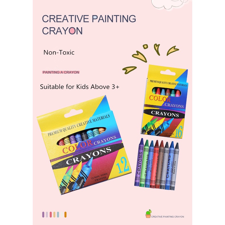 Pensil Warna isi 24  Pencil Krayon Crayon Color Art Set anak pinsil kecil alat melukis mewarnai gambar mudah di bawa kerayon Pengsil warna