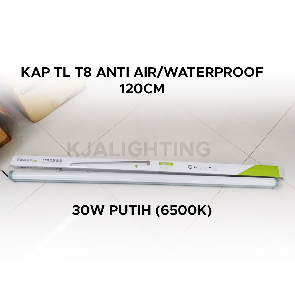 KAP LAMPU TL T8 MARINE 30W 30 WATT LED PUTIH WATERPROOF &amp; WEATHERPROOF