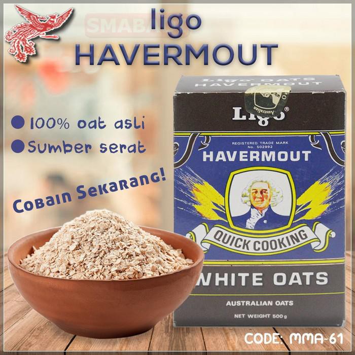 

COD - LIGO HAVERMOUT OATS SEREAL GANDUM PUTIH QUICK COOKING 500 GR - MMA-61 - FCO