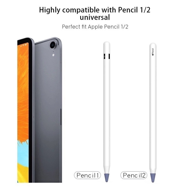 1pc Cover Pelindung Ujung Pen Stylus Universal Bahan Silikon Anti Gores