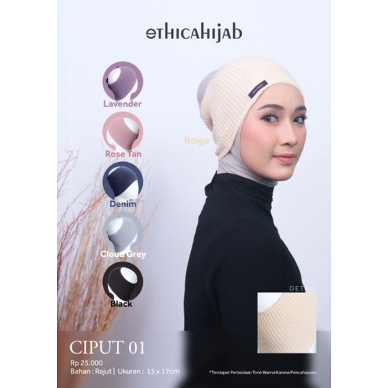 Ciput 01 by Ethica hijab/ Ciput terkini/ Ciput terbaru/ Ciput kekinian