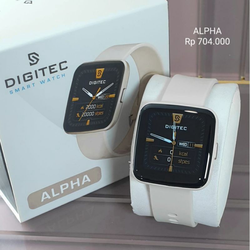 Jam Tangan Smartwatch Pria Wanita Digitec Original Alpha Tahan Air Bisa Untuk IOS dan Android