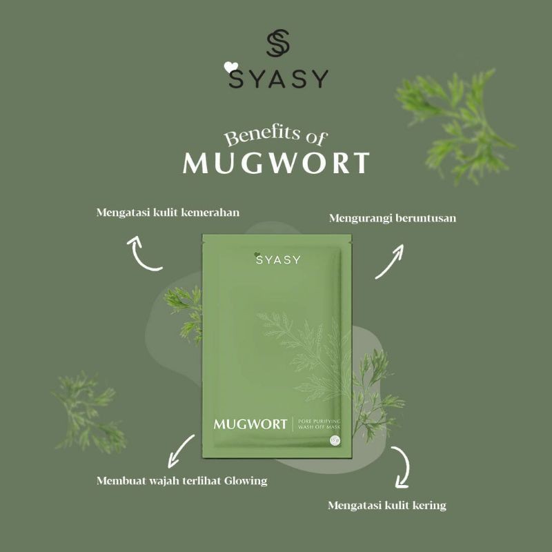 [RESELLER RESMI] MUGWORT MASK BY SYASY.ID