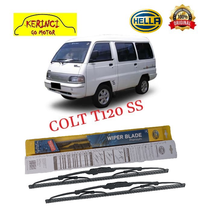 WIPER MITSUBISHI COLT T120 SS HELLA PREMIUM 16&quot; &amp; 16&quot; SEPASANG