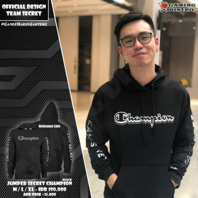 team secret champion hoodie