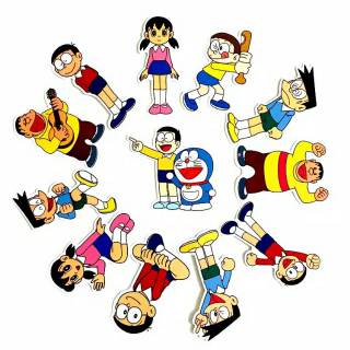 STICKER STIKER  DORAEMON  LUCU ADA JUGA NOBITA  SUNEO GIANT 