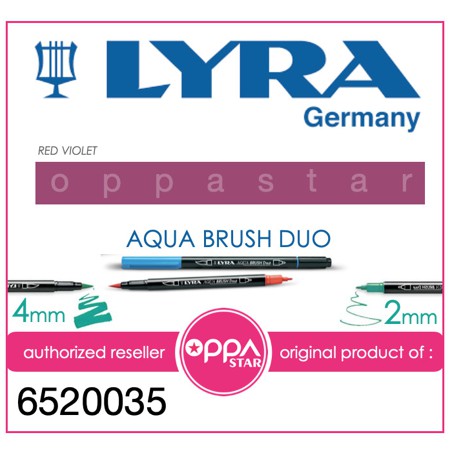 

Lyra Aqua Brush Duo Pen Permanent Red Violet 6520035