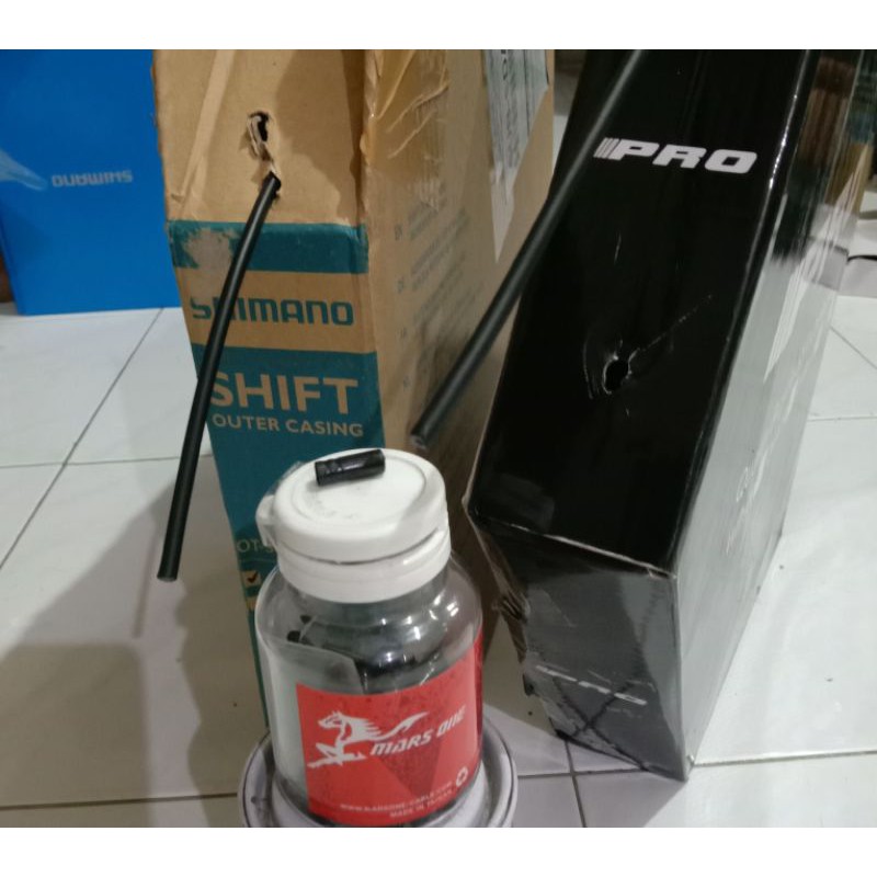 kabel cable housing outer shifter Shimano sp41 / PRO by jagwire dan end cap outer shifter