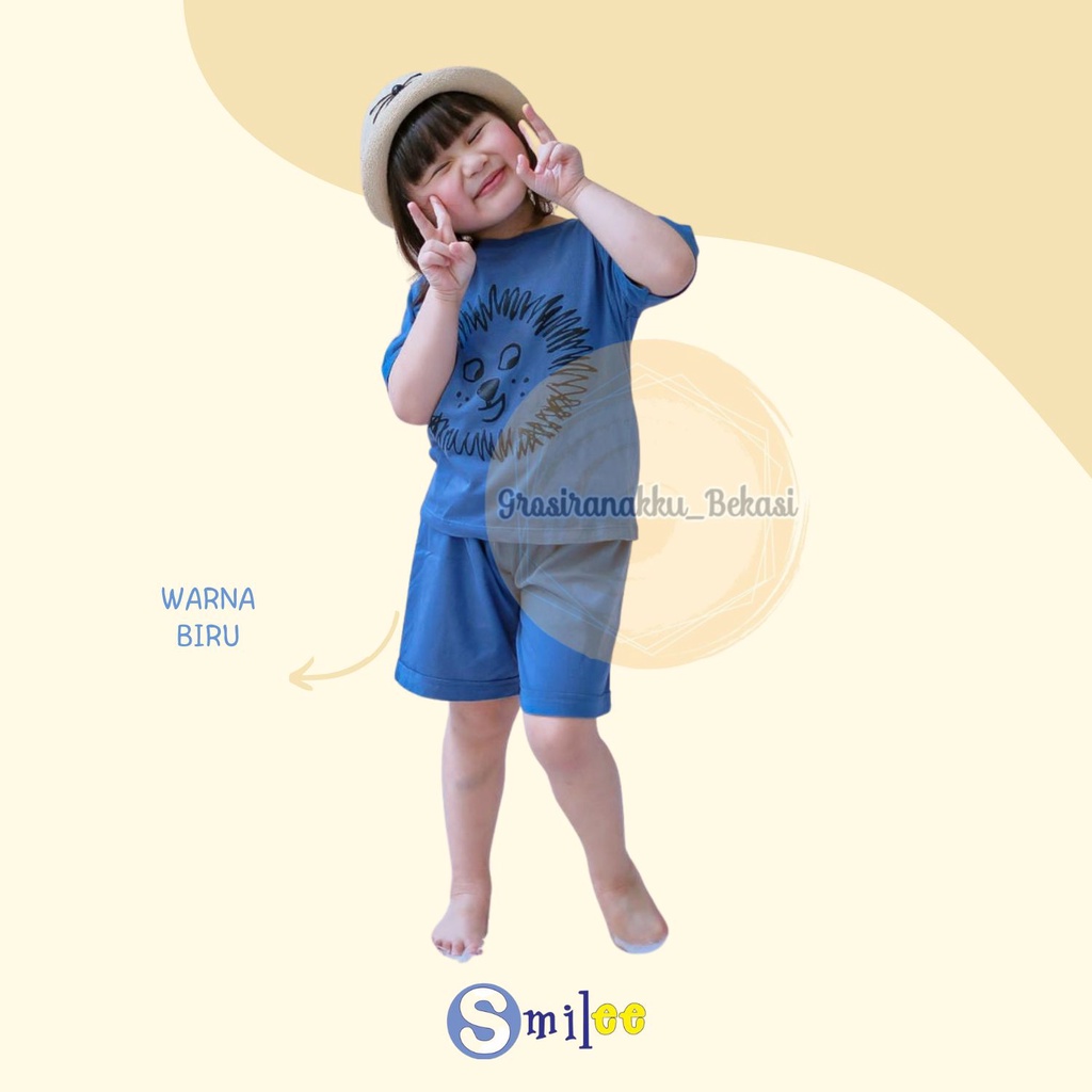 Setelan Anak Unisex Smilee Cool Mix Motiff Size 1-5Thn