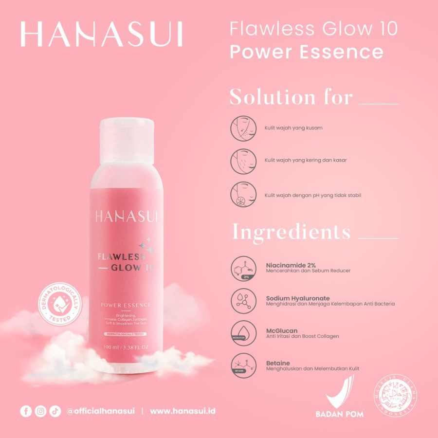 HANASUI SKINCARE FLAWLESS GLOW 10 SERIES
