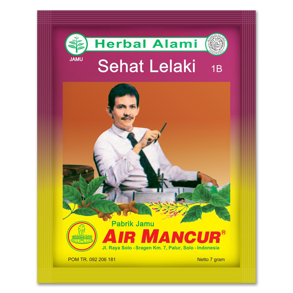 Air Mancur Serbuk Sehat Lelaki Sachet 10x7 gr - Box (2)