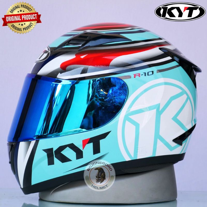 COD | Flat Visor kaca datar Iridium Silver. Iridium gold. Iridium blue KYT RC7 R10 K2R MDS Viktory