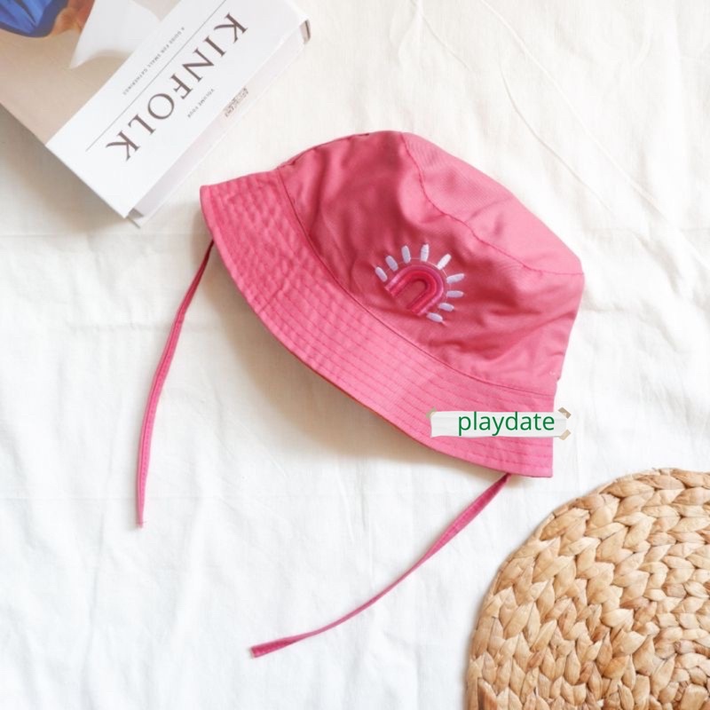Bucket Hat Anak Topi Anak Kupluk Anak Topi Rimba Anak Laki Laki Perempuan 2 3 4 5 Tahun Aksesoris Fashion Anak Laki Laki Perempuan Bucket Anak Rainbow
