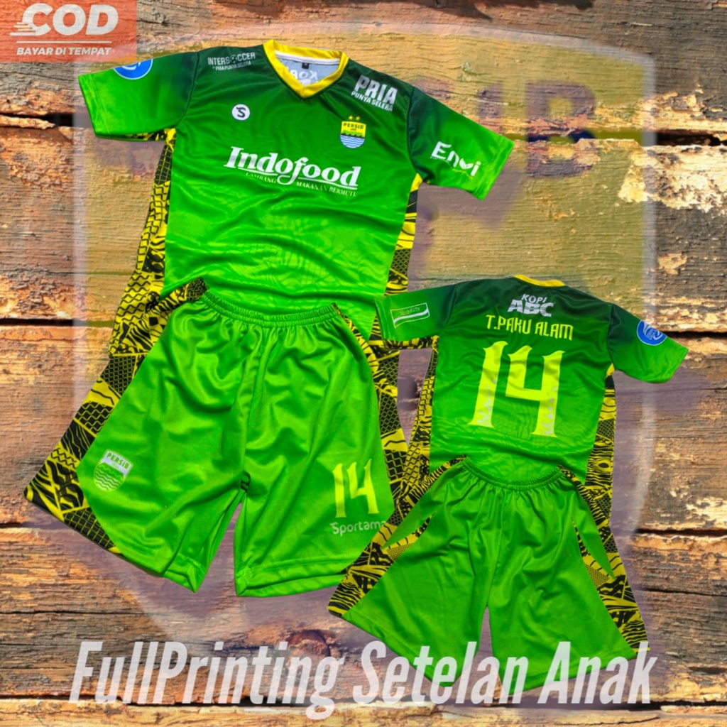 BEST SELLER terbaru baju bola anak setelan kiper teja alternate 3rd 1-12th bs request nama