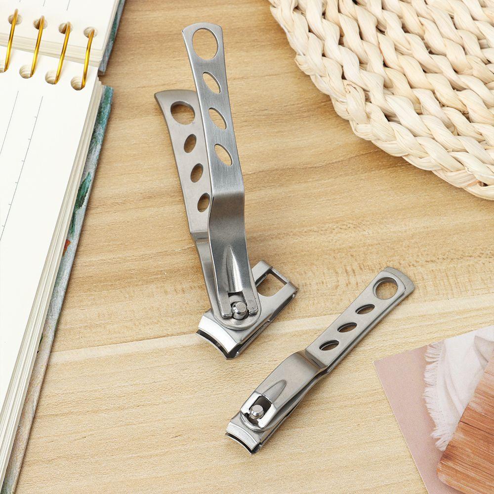 R-flower nail Toe Clipper Hot Manicure Pedicure Alat Gunting Kuku Berputar Stainless Steel