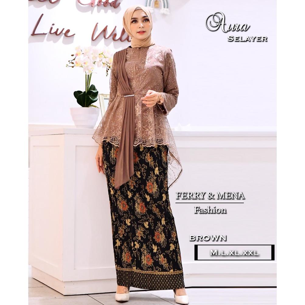 FER> BAJU KEBAYA AURA SELENDANG / BAJU KEBAYA MODERN /BLOUSE KEBAYA TERLARIS - KEBAYA MODEL KEKINIAN