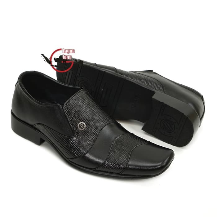 Sepatu Pantofel Kerja Kantor Formal Brand Lokal Kulit Asli L883