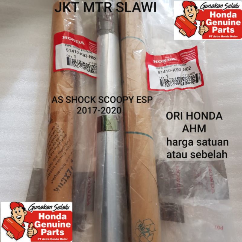 51410-K93-N02 As shock depan pipe comp fr fork new scoopy  f1 esp harga satuan ori Honda