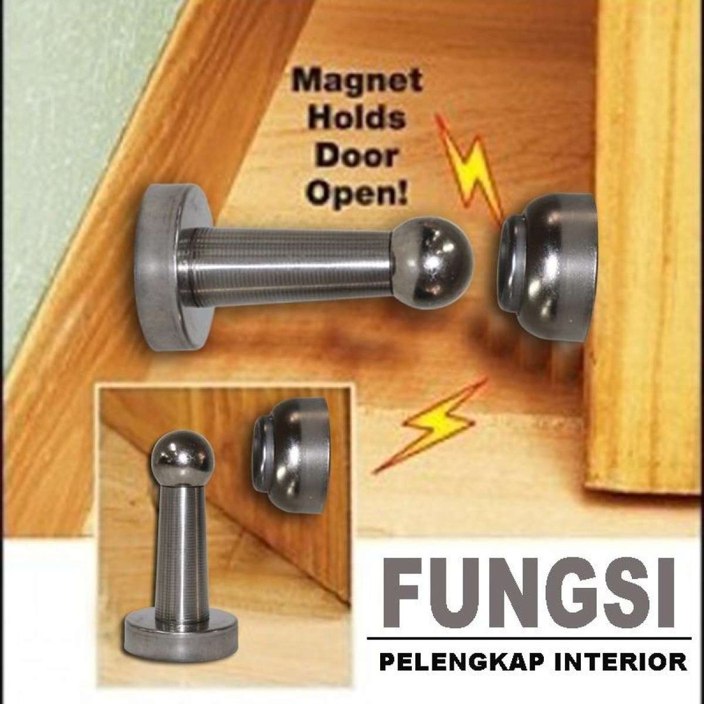 PENGGANJAL PINTU RUMAH MAGNETIC DOOR STOPPER HOLDER