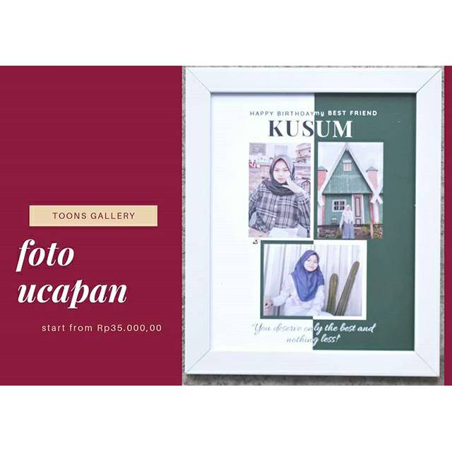 KADO WISUDA FOTO UCAPAN 10R