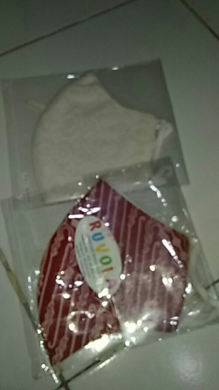 Masker Batik Merah Putih 3 Ply (3 Lapis) Dewasa Dan Anak