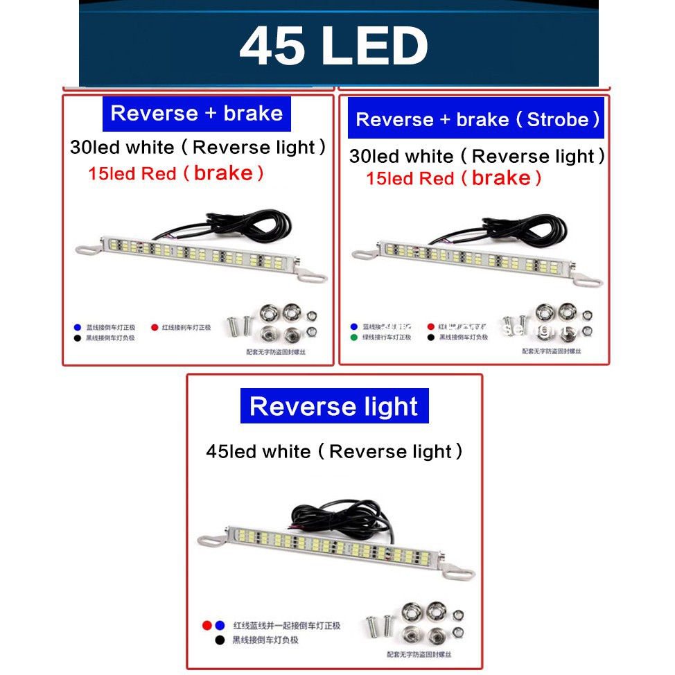 【multiple styles】LED Reversing light brake lamp License plate DRL fog lamp