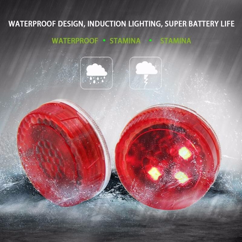 [BISA COD] 2Pcs Lampu LED Peringatan Buka Pintu Mobil Wireless Safety Car Door Warning Light