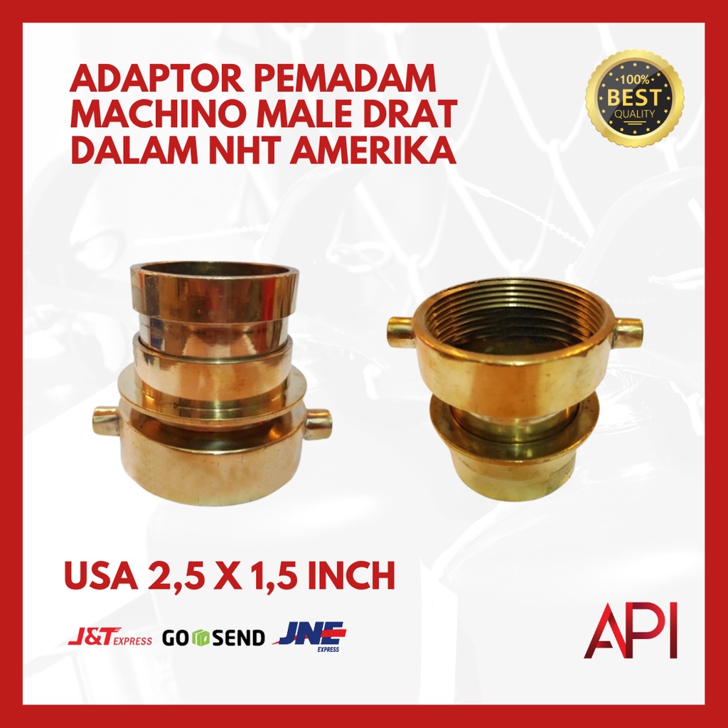 Jual Adaptor Pemadam Machino Male Drat Dalam NHT Amerika USA 2,5 X 1,5 ...