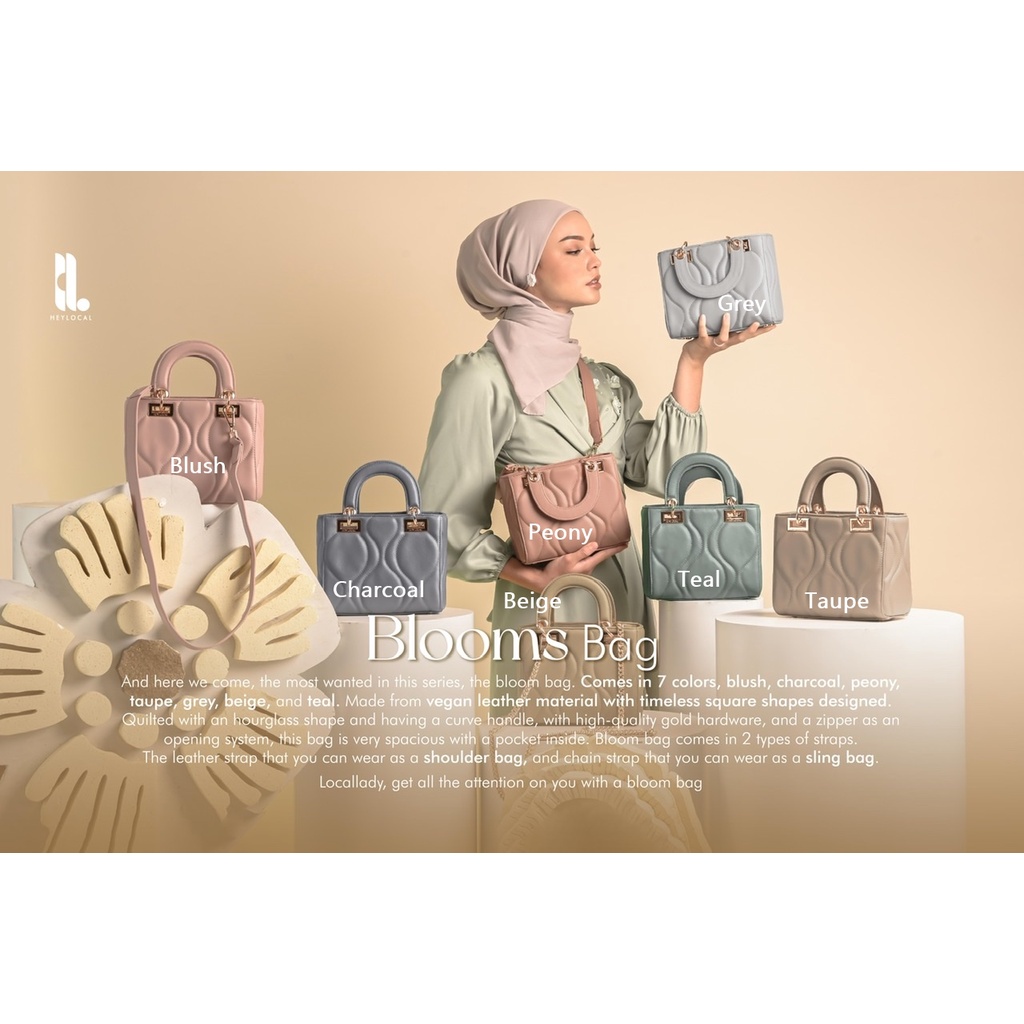 BLOOM BAG HEYLOCAL.ID ( BLOOM BAG CHARCOAL BLOOM BAG TAUPE )