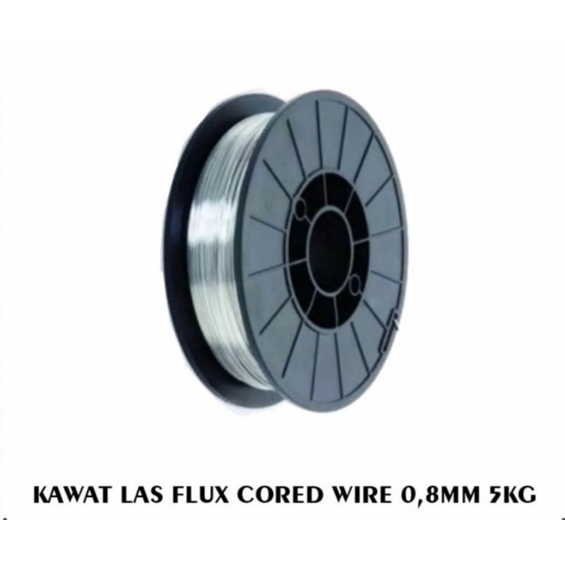 Kawat Las CO2 Flux Core Wire MIG 0.8MM 5Kg E71T-GS Tanpa Gas CO2 Benz