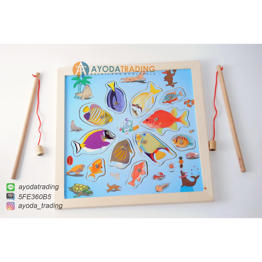 Fishing Puzzle Pancingan Mainan Pancing Magnet Mainan Edukasi