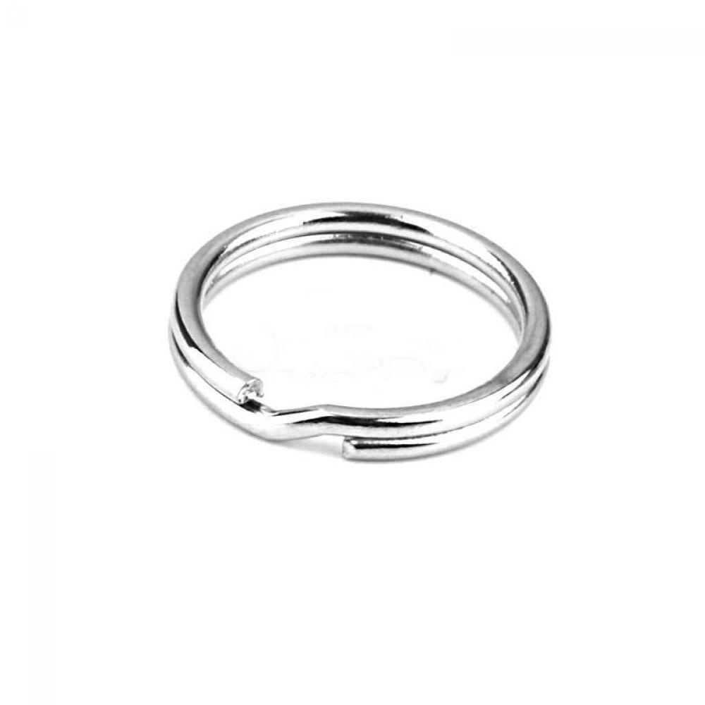 Suyo 50PCS Split Key Ring Tool Konektor Jepit Stainless Steel