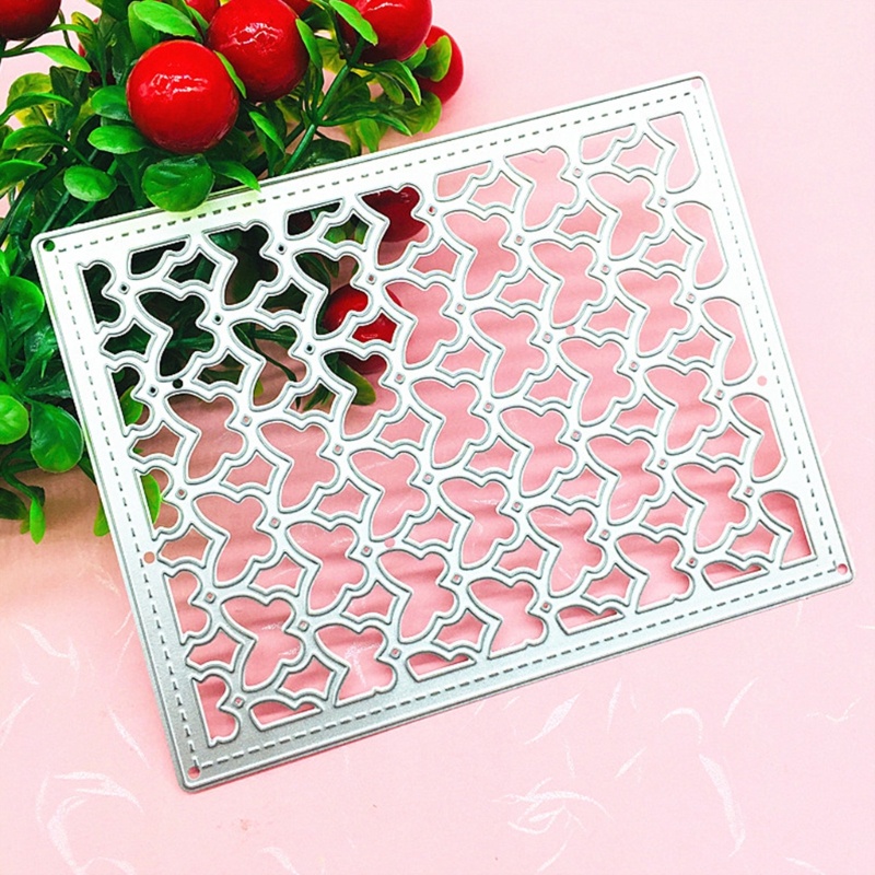 Cetakan Stensil Cutting Dies Motif Estetik Bahan Metal Untuk Scrapbook / Craft DIY / Kartu