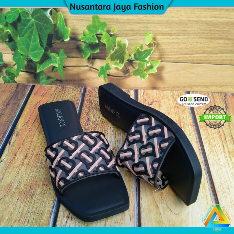 Sandal Flat Wanita Terbaru Jelly Import - Sandal Balance 268 16